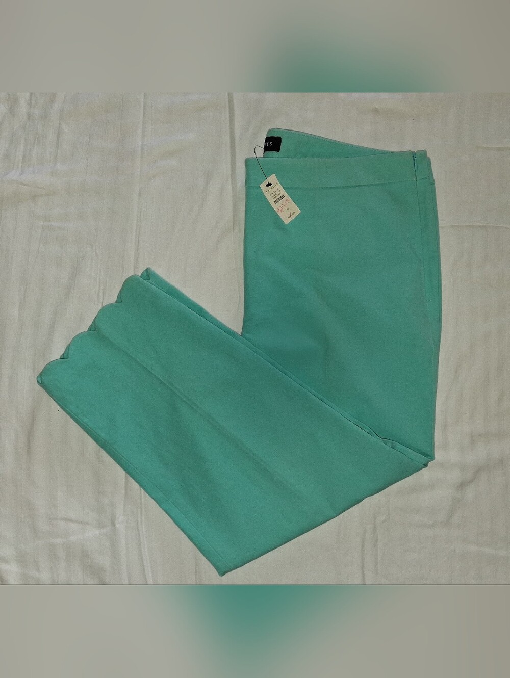 NWT TALBOTS TURQUOISE CROP PANTS SZ 16